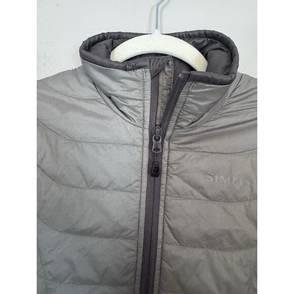 Simms Womens XS Nano Puff Gray Packable Puffer Coat Primaloft Outdoor Gorp - Picture 3 of 10